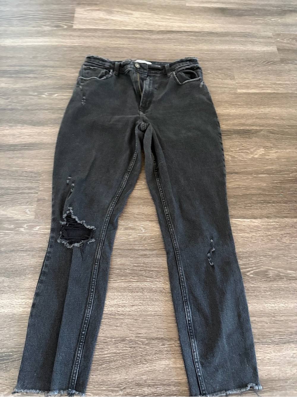 Abercrombie & Fitch Black High Rise Curve Love Denim 29 8L